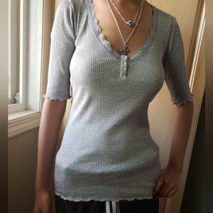 Jjill long sleeve stripes top size Medium